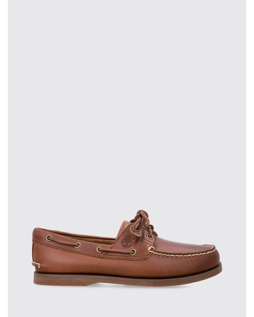 Timberland Brown Classic 2-Eye Leather Boat Shoes for men