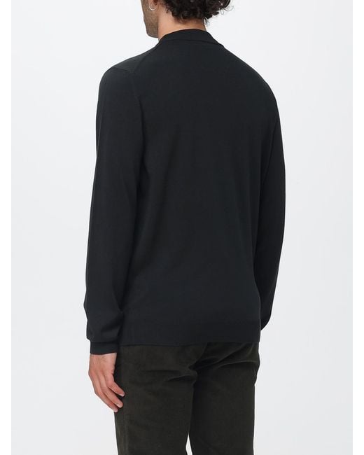 Zanone Blue Crew Neck Wool Blend Jumper With Long Sleeves for men