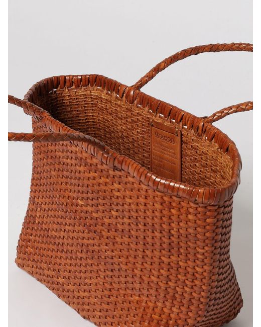 Dragon Diffusion Brown Woven Leather Bag
