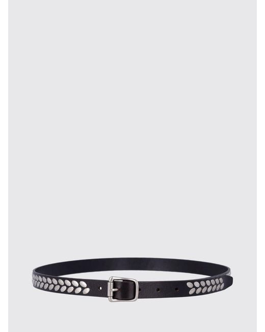 Lemaire White Stud Leather Belt for men