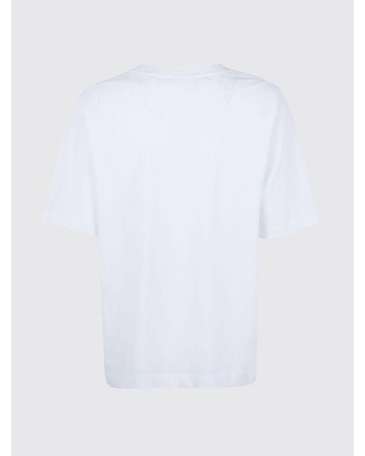 Dries Van Noten White Basic Cotton T-Shirts