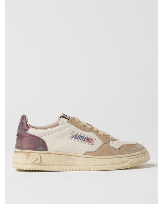 Autry Natural Used Leather Super Vintage Sneakers
