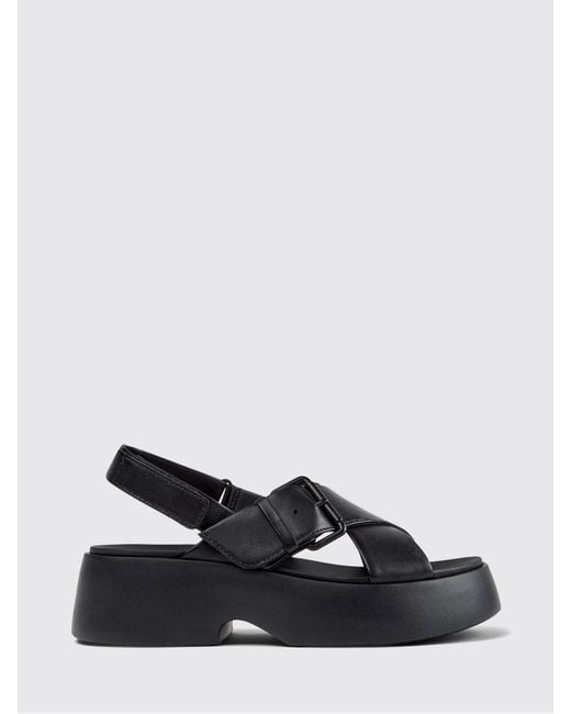 Camper White Tasha Leather Sandal