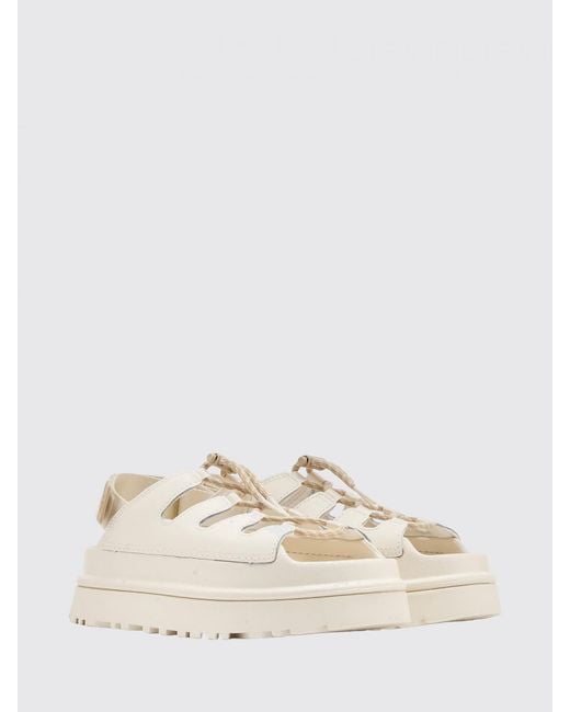 Ugg Natural Goldenglow Toggle Leather And Eva Sandal