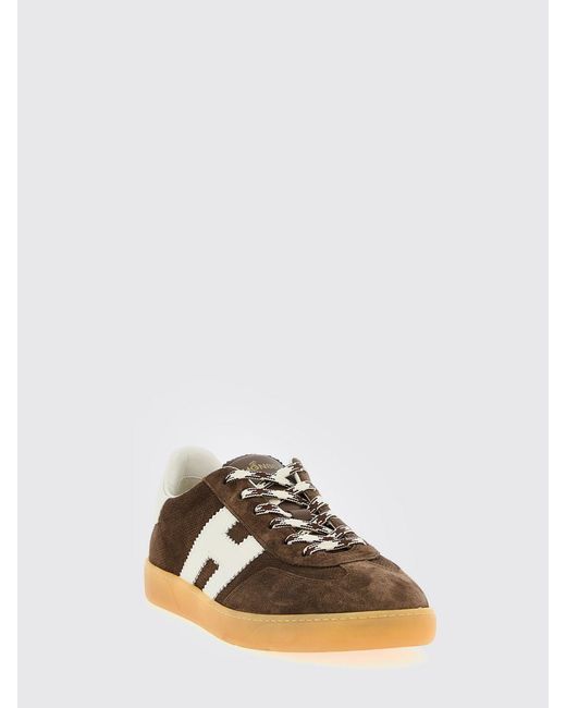 Hogan Brown Cool Suede Sneakers for men