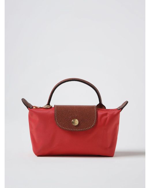 Pochette Le Pliage Original di Longchamp in Red