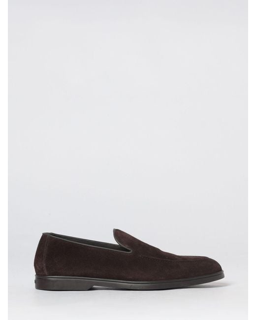 Doucal's White Suede Loafers for men