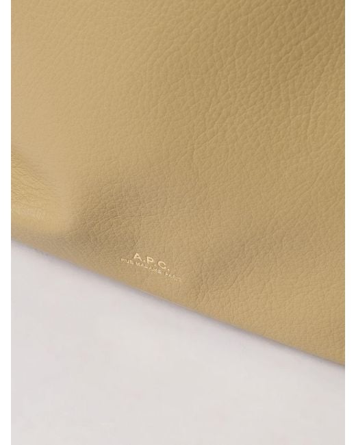 A.P.C. Natural Vera Hammered Leather Bag
