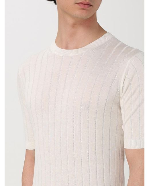 T-Shirt di Tagliatore in White da Uomo