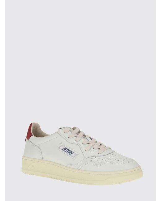 Autry White Medalist Low Trainers for men