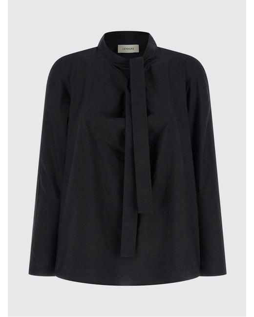 Lemaire Blue Cotton And Silk Blouse