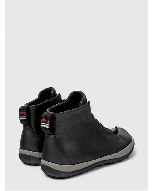 Camper Black Peu Pista Gm Gore-Tex Ankle Boots for men