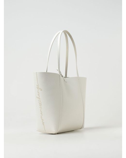 Armani Exchange White Shoulder Bag