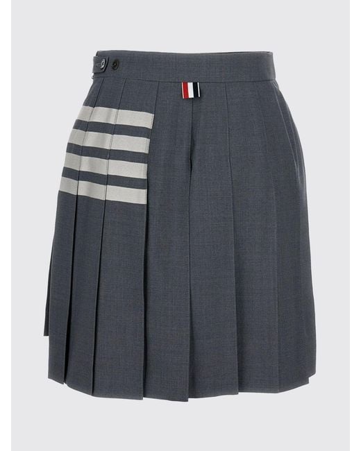 Thom Browne Black Wool Mini Skirt