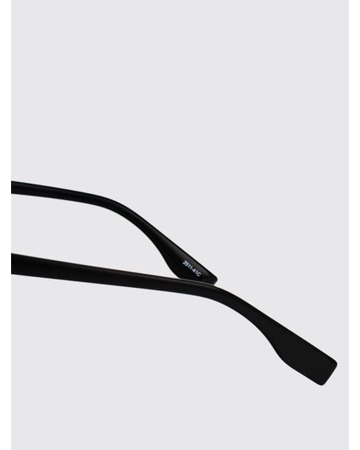 Karl Lagerfeld Black Oversized Square Acetate Sunglasses With Contrast Logo for men