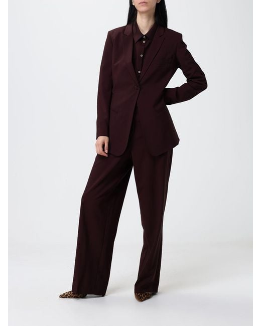 Alysi Red Single-Breasted Blazer