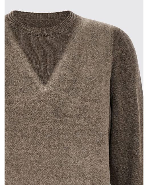 Maison Margiela Gray Crewneck Jumper for men