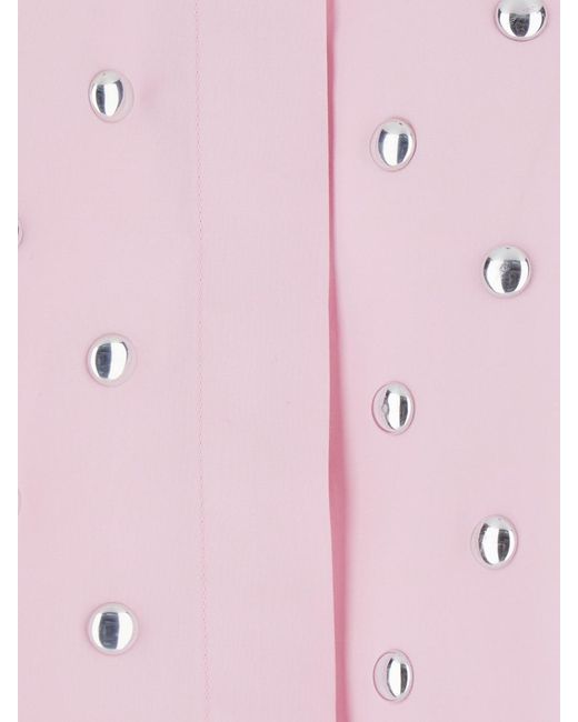 Camicia Relaxed Fit di MSGM in Pink