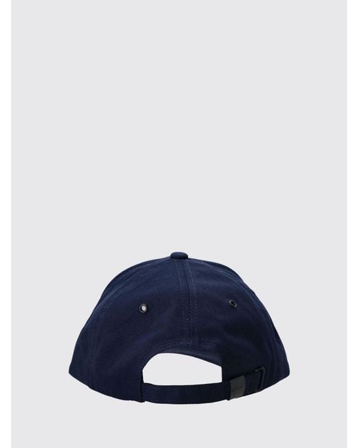 Paul Smith Blue Cotton Baseball Cap With Logo Patch for men