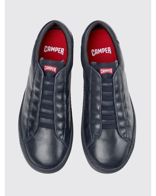 Camper Blue Peu Touring Leather Sneakers for men