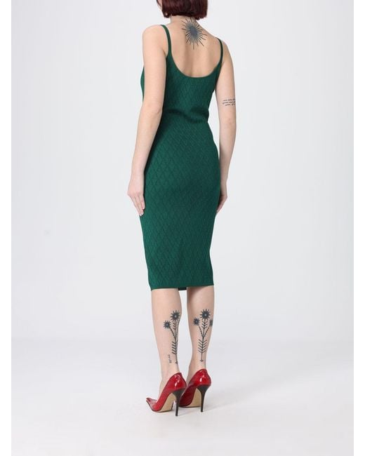 Versace Green Medusa Viscose Knit Dress