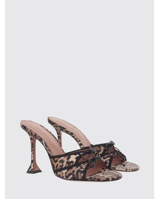AMINA MUADDI Red Eleonora Satin Mules