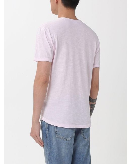 Sun 68 White Basic Cotton T-Shirt for men
