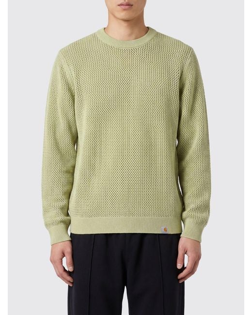 Carhartt Green Cotton Blend Pullover for men