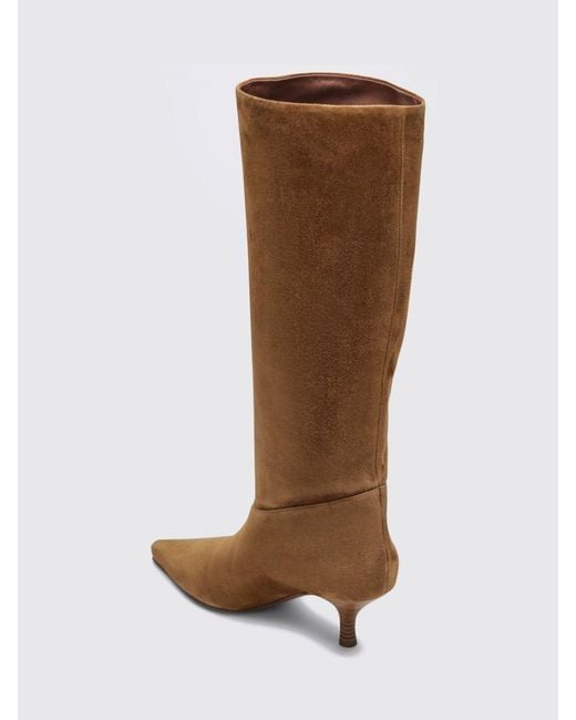 Paris Texas Brown Suede Knee-High Stiletto Boots