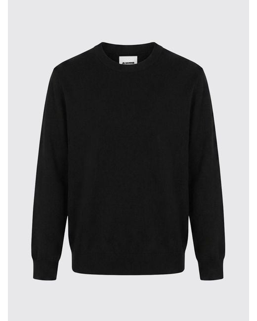 Jil Sander Black Crewneck Sweater