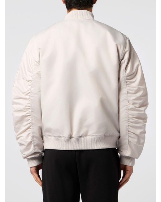Philipp Plein Natural Nylon Bomber Jacket for men