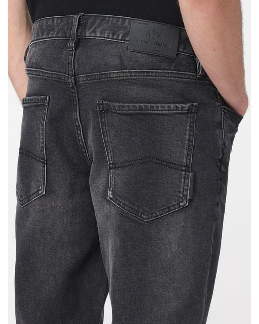 ARMANI EXCHANGE Black Jeans for men