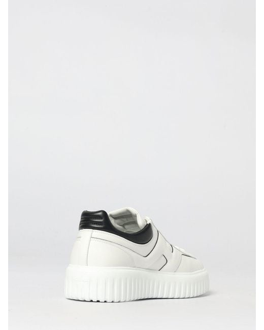 Hogan White H-Stripes Sneakers for men