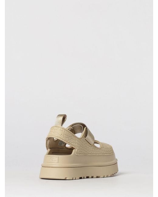 Ugg Natural Goldenglow Embossed Sandal