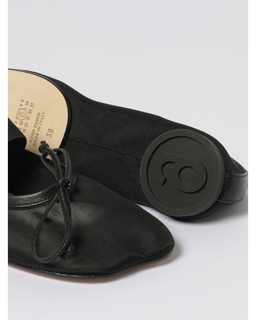 MM6 by Maison Martin Margiela Black Ballet Flats