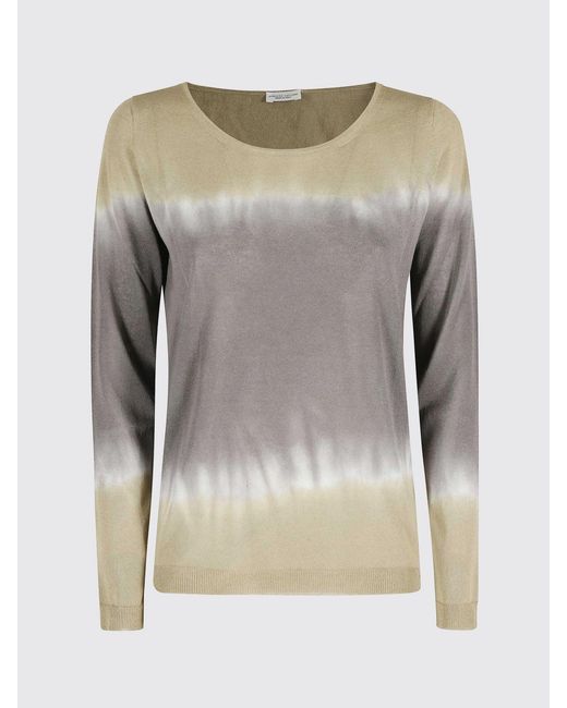 Roberto Collina Gray Tie-Dye Sweater