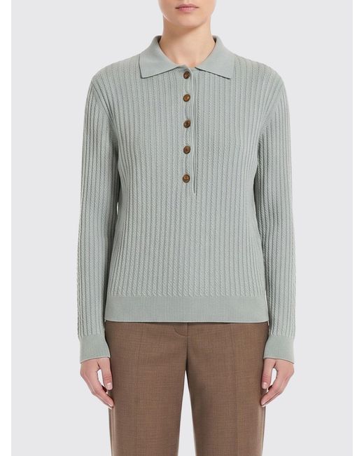 Blazé Milano Gray Cotton And Silk Knit Polo Shirt