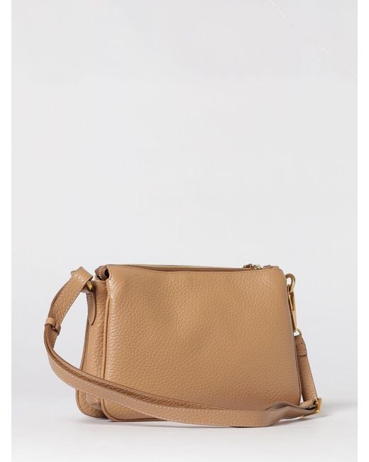 Gianni Chiarini Natural Brooke Grained Leather Bag