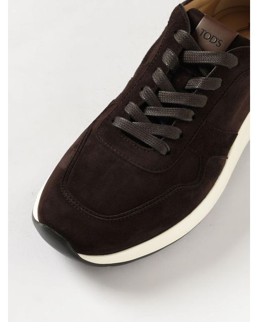 Tod's White Dot Suede Sneakers for men