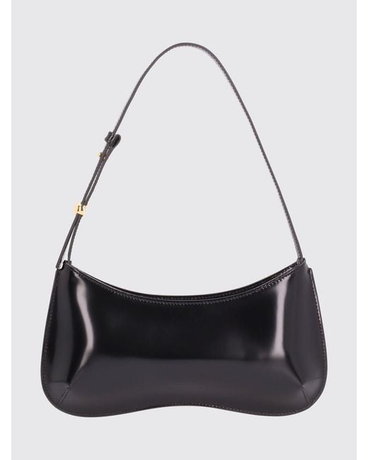 Jacquemus Black Le Bisou Brushed Leather Bag