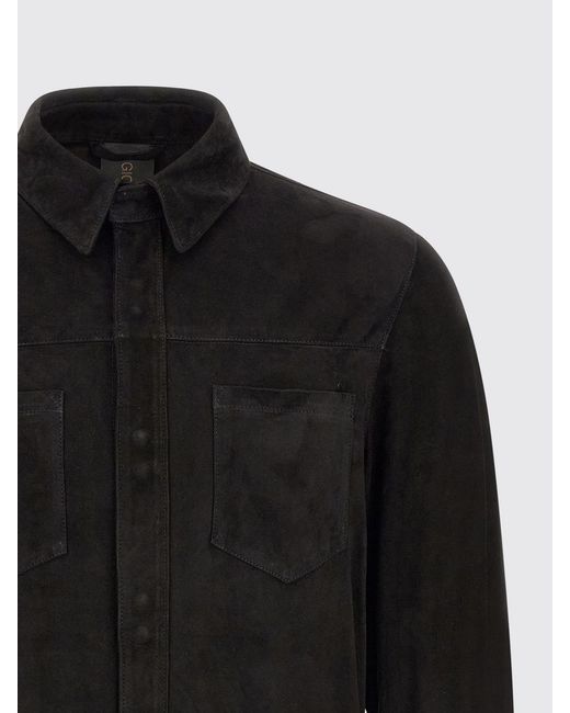 Giorgio Brato Black Suede Shirt for men