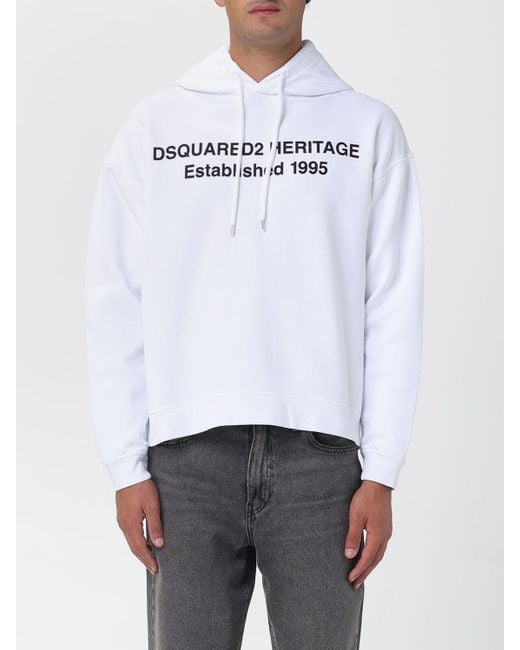 DSquared² White Sweatshirt for men
