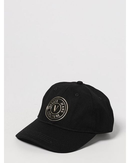 Versace Jeans Couture Black Hat for men