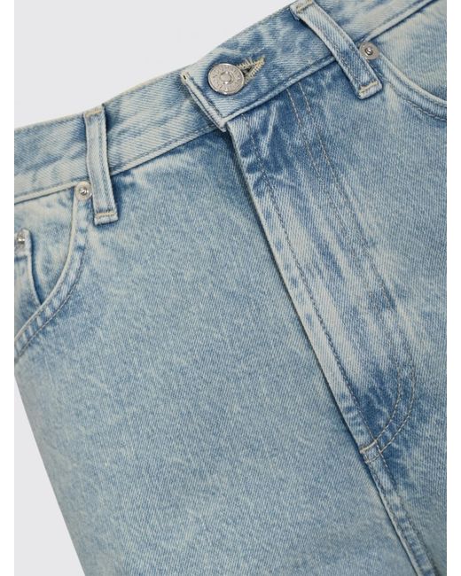 Dondup Blue Cropped Denim Trousers