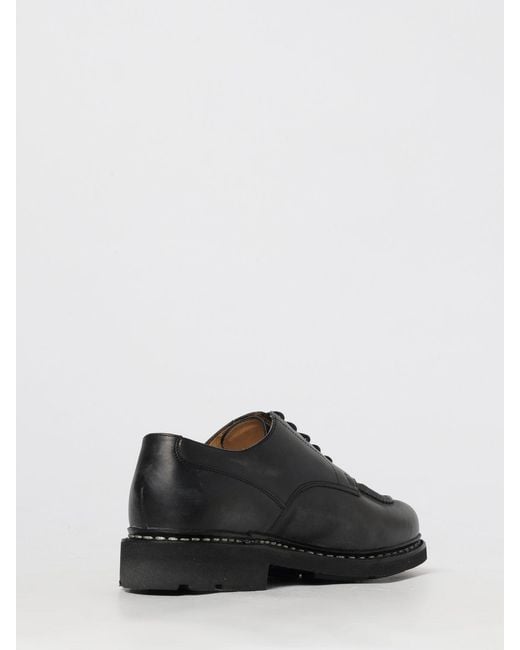 Paraboot White Chambord Leather Derby Shoes for men