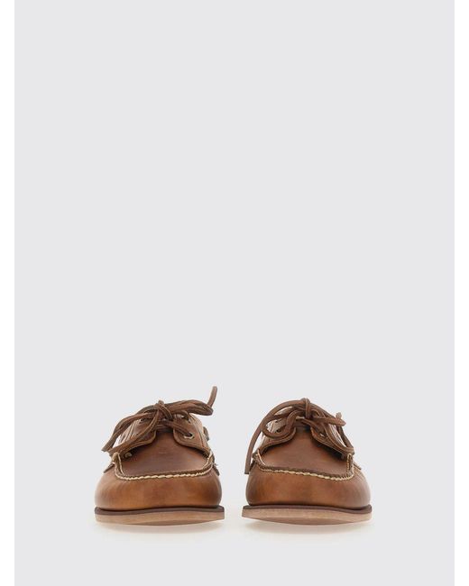 Timberland Brown Classic 2-Eye Leather Boat Loafers for men