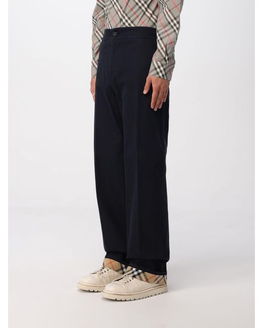 Burberry Blue Pants for men