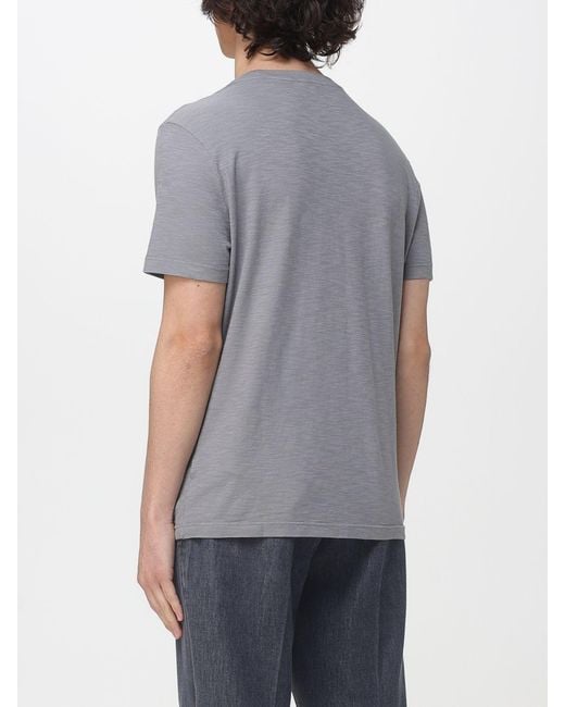 Dondup Gray Cotton Crew Neck T-Shirt for men