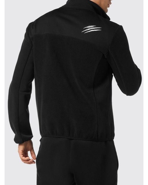 Philipp Plein Black Fleece Jacket for men