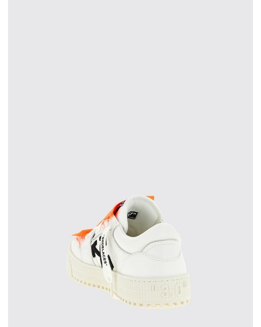 Off-White c/o Virgil Abloh White 3.0 Court Leather And Cotton Sneakers
